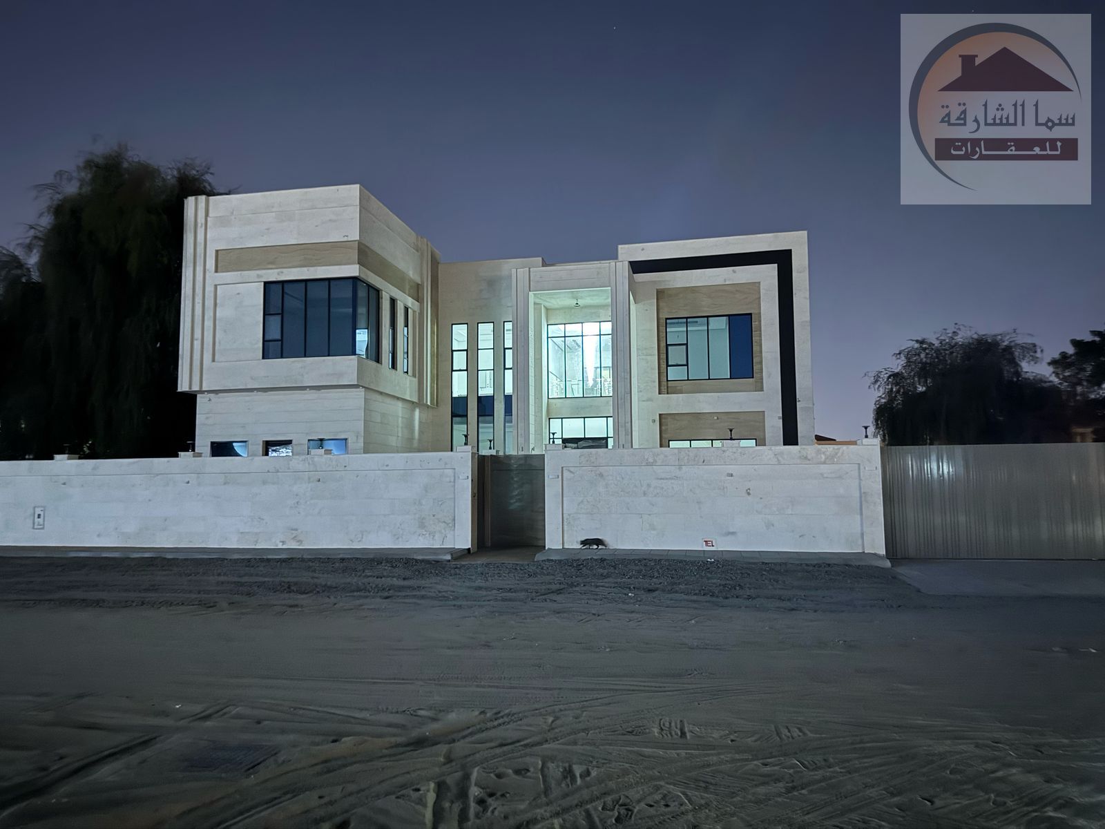 In Al Ramaqiya, a villa with excellent location, price, quality, and finishes, on a corner opposite the mosque, on an area of 11,000 square feet, wi