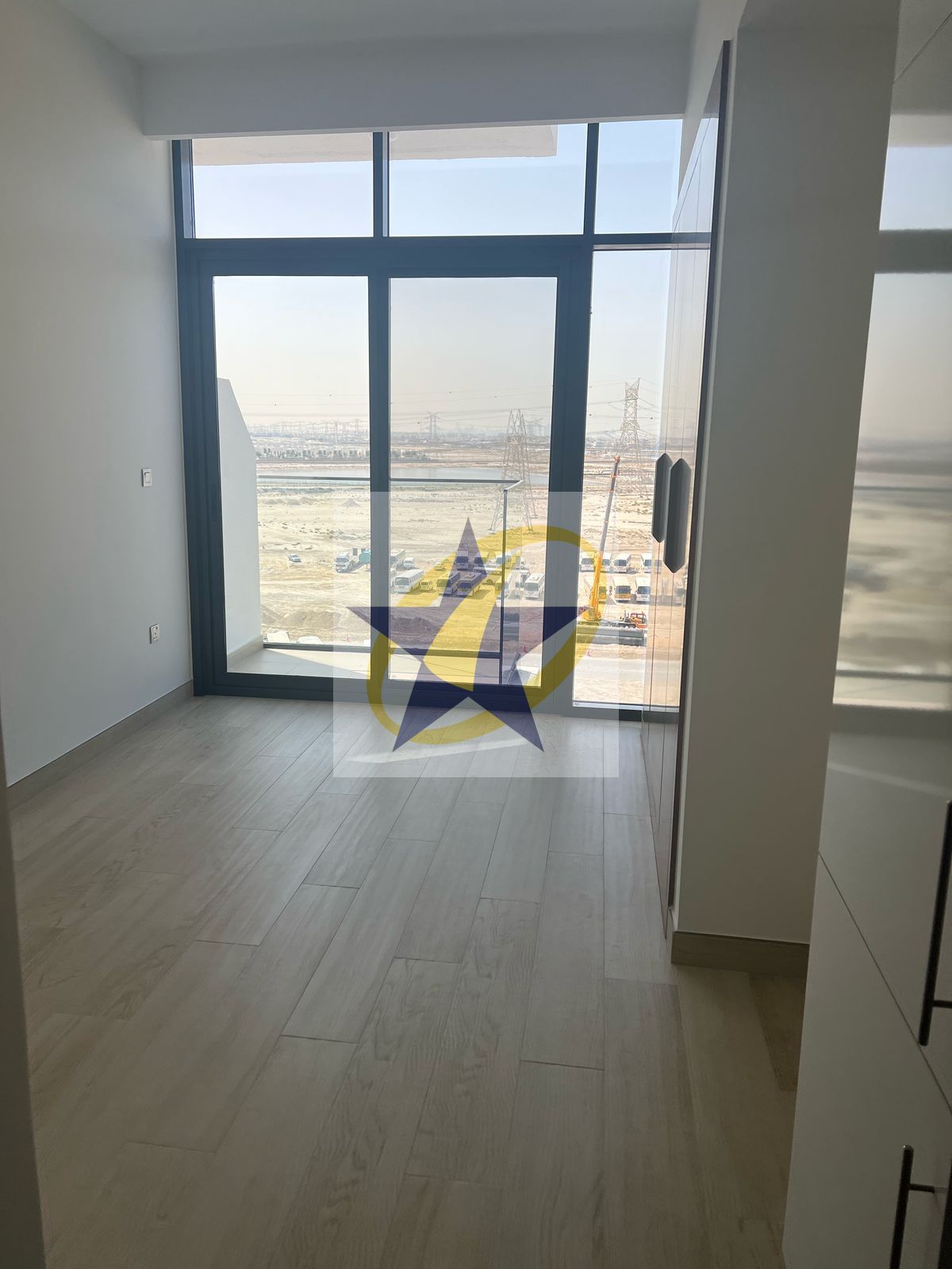 Vacant| Studio | Kitchen Equipped | Burj View | With Glass Balcony| Azizi Riviera 1