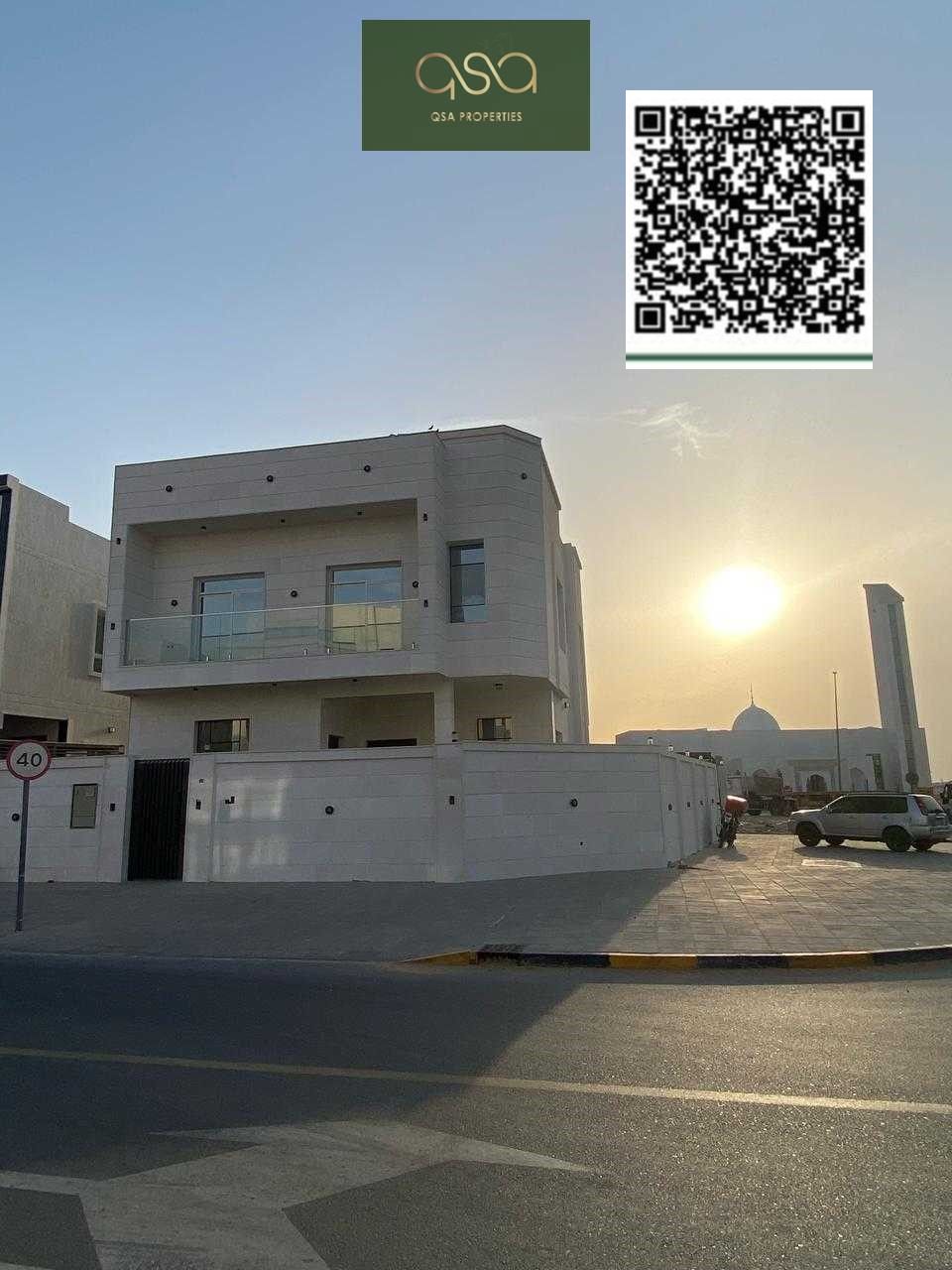RIGHT SIDE FULL WHITE CORNER VILLA IS AVAILABLE FOR SALE IN AL HELIO 2 , AJMAN!