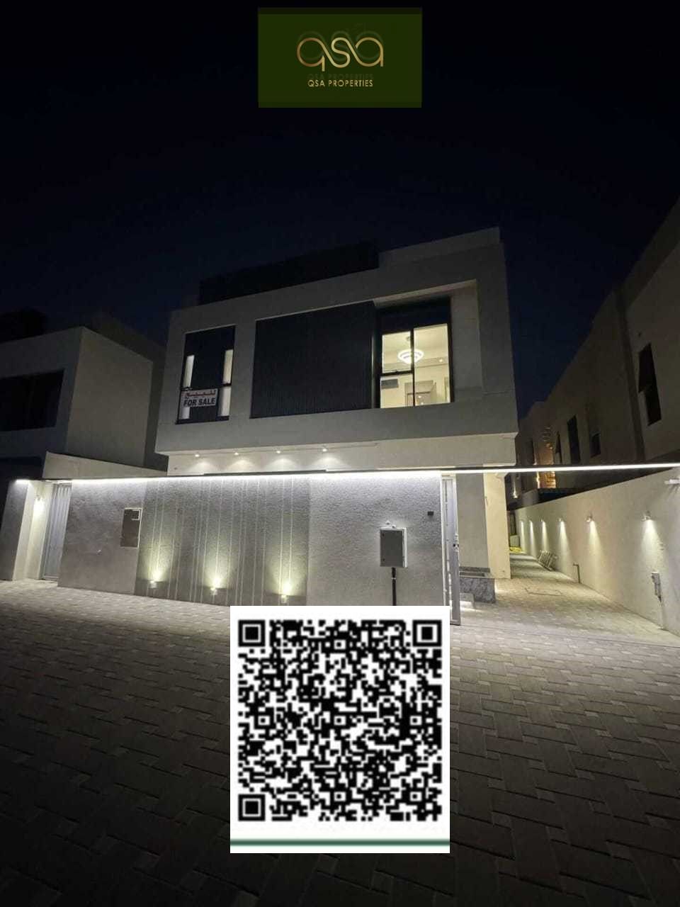 Modern villa on a main street in Al Yasmeen, with a luxurious design and freehold ownership at an attractive price