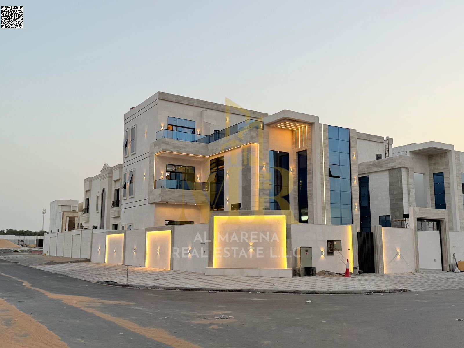 For Sale - Luxury Corner Villa in Al Helio 2 - Ajman | 4500 sq ft Land | 5300 sq ft Building | 6 Master Bedrooms | Swimming Pool & Waterfall | Price 3