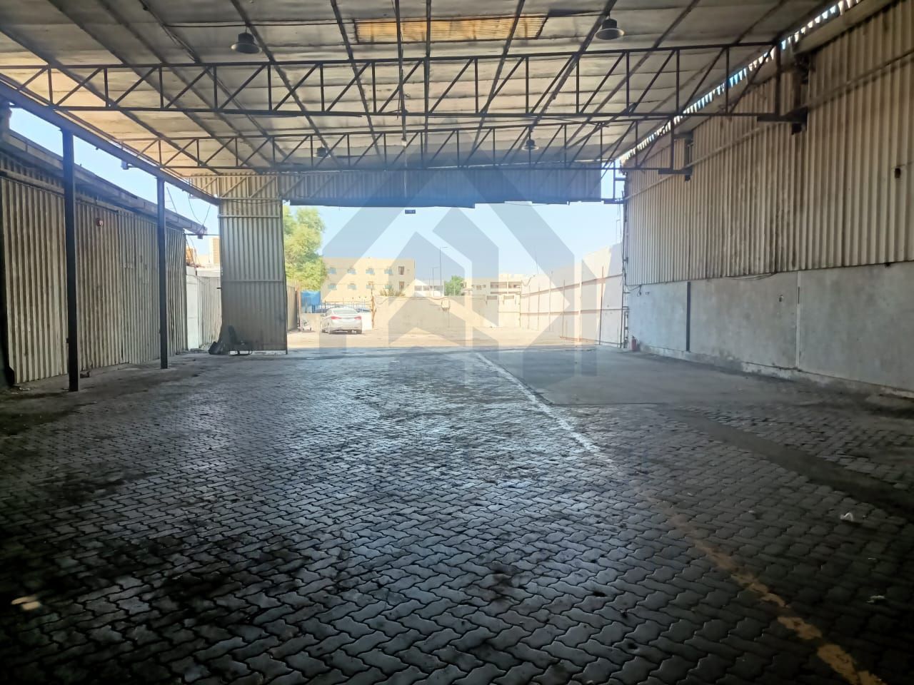 fenced industrial plot with covered for rent | industrial area 10 | prime location