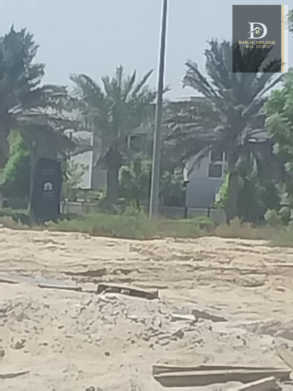 For sale in Sharjah, Muwailih area Commercial residential land Area 5,330 square feet Ground floor permit for 4 floors 50/ roof Freehold for all