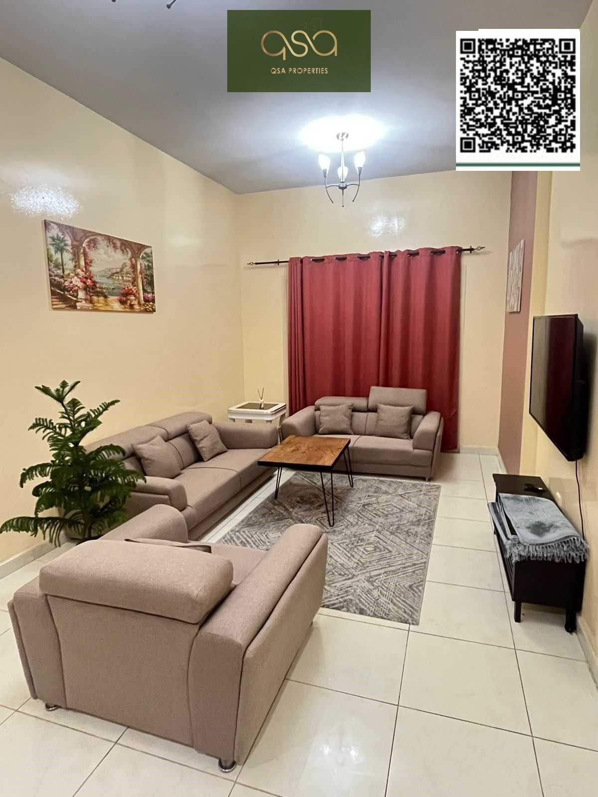 Furnished Vacant Apartment With Parking Is available For Sale In Lavender Tower Emirates City, Ajman!