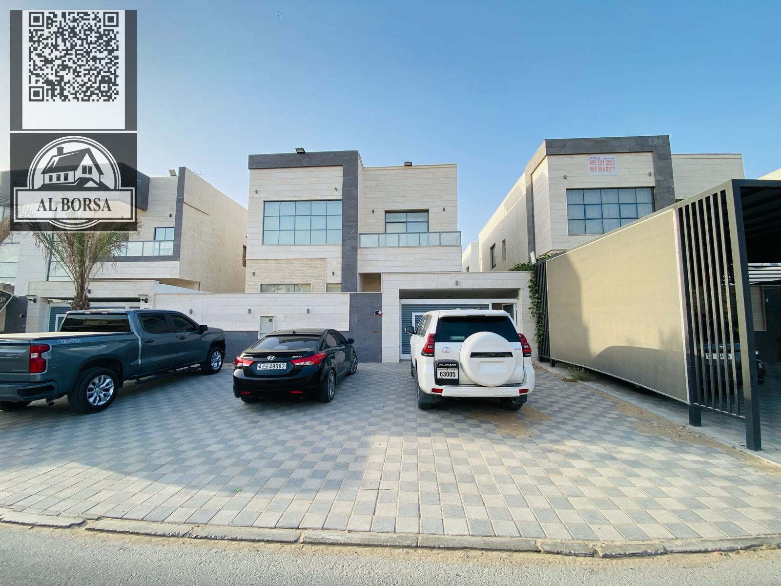 Villa for rent in Al Yasmeen, excellent location on an asphalt street