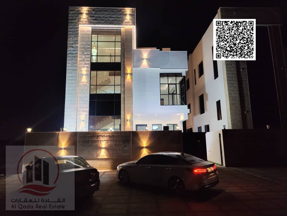 For sale, a villa in Ajman Al Helio, 6 master rooms, a Majles room, a hall, and a maid’s room, freehold for all nationalities, Installment with out do