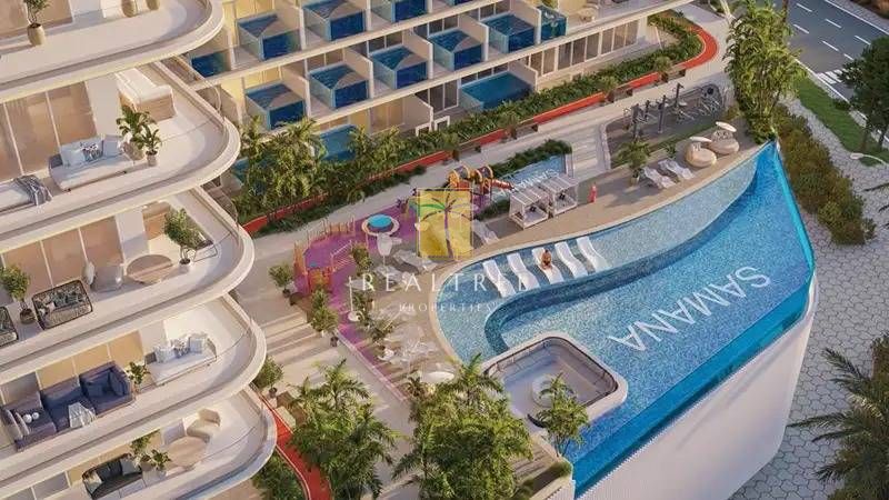 Modern 1BR | Study + Private Pool Bliss | Prime Connectivity