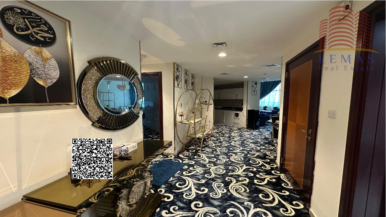 2bhk For sale in installments, sea and city view, with furniture
