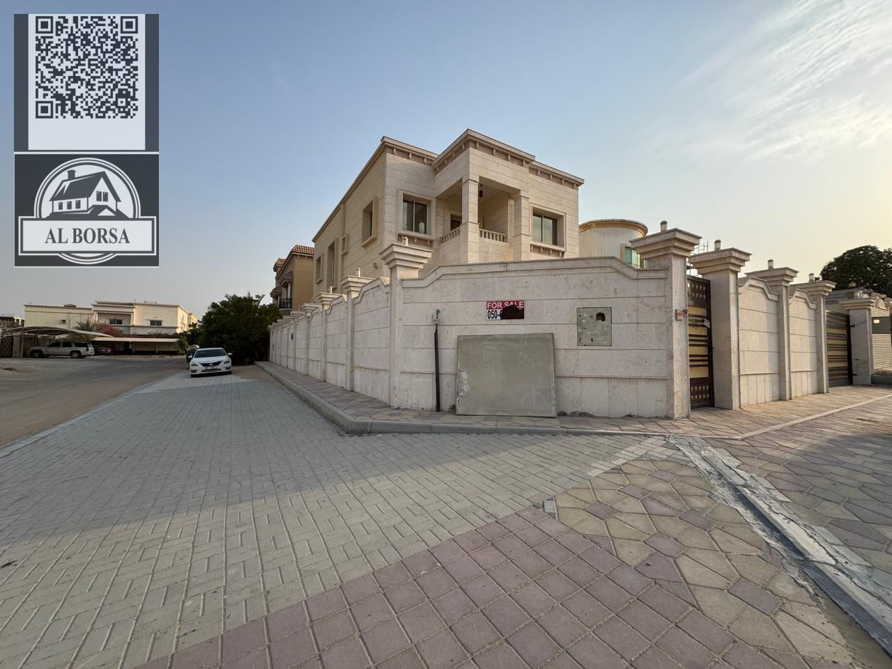 Luxury villa for rent in Rawda 2, prime location - corner of two streets, front setback for cars + private internal courtyard. Villa specifications: t