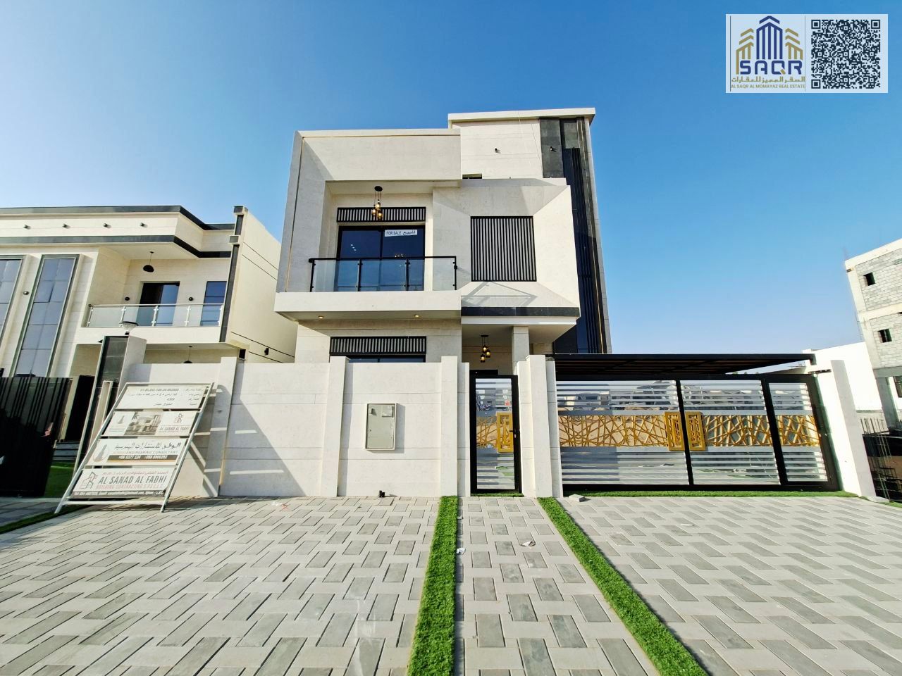 Deluxe Villa, 6 Master Bedrooms, Deluxe Finishing, Two Floors and Roof, Freehold for All Nationalities, Registration Fees Included