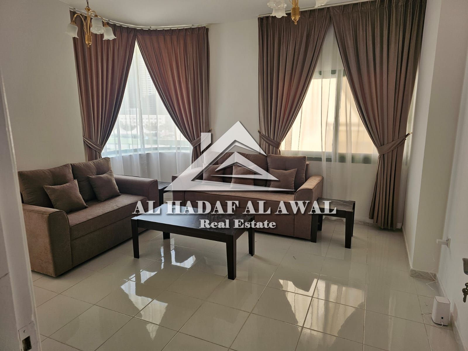 For monthly rent, a room and a hall in AlQASBAA area with free internet