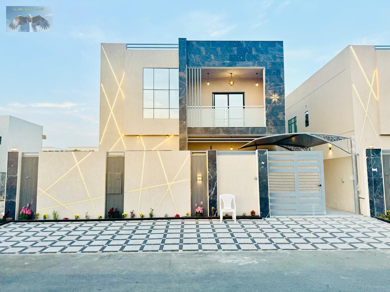 Villa for Rent in Al Zahia – 5 Master Bedrooms, 7 Baths, Majlis & Living Room, Fully Equipped Kitchen, Garden & Courtyard, First Tenant, Flexible Paym
