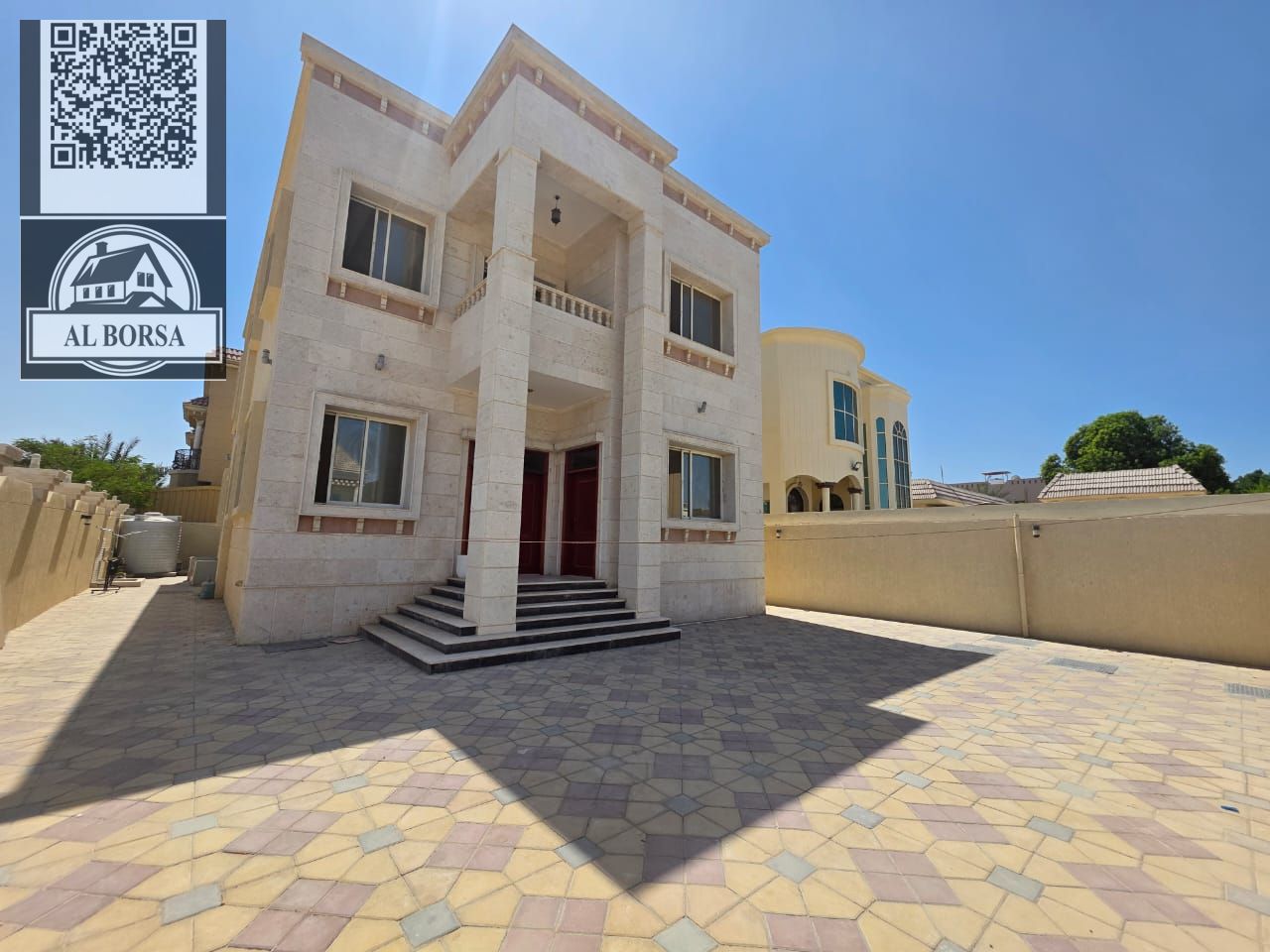 For rent in Rawda 2 5,000 sq ft 5 master bedrooms Corner Ask AED 120,000