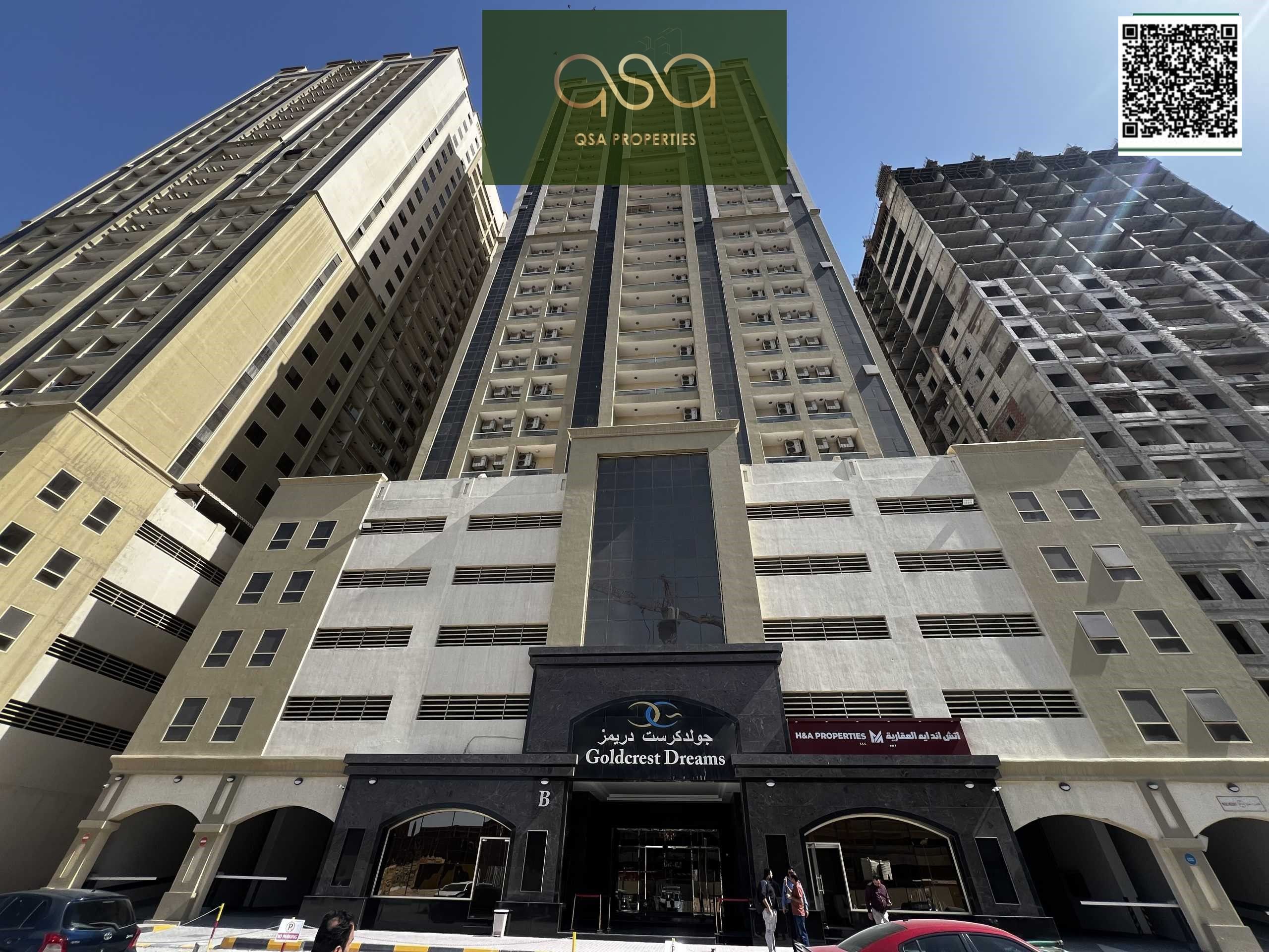 TWO BEDROOM APARTMENT IN BRAND NEW BUILDING GOLDCREST TOWER B EMIRATES CITY, AJMAN IS AVAILABLE FOR SALE!