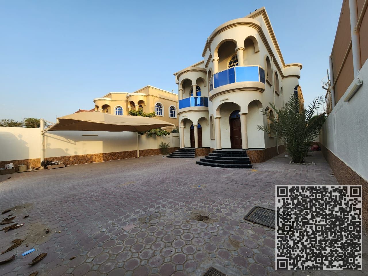 Villa for rent in Al Mowaihat 1, Ajman – 5BR, hall, majlis, large yard, 5500 sq. ft. . Quiet area, close to schools & services