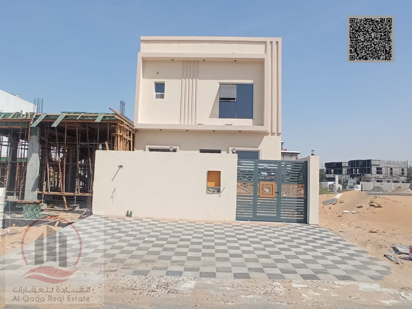 For sale, a villa in Ajman Al Helio, 3 rooms + a council + a hall and a maid's room, freehold for all nationalities (including registration fees)