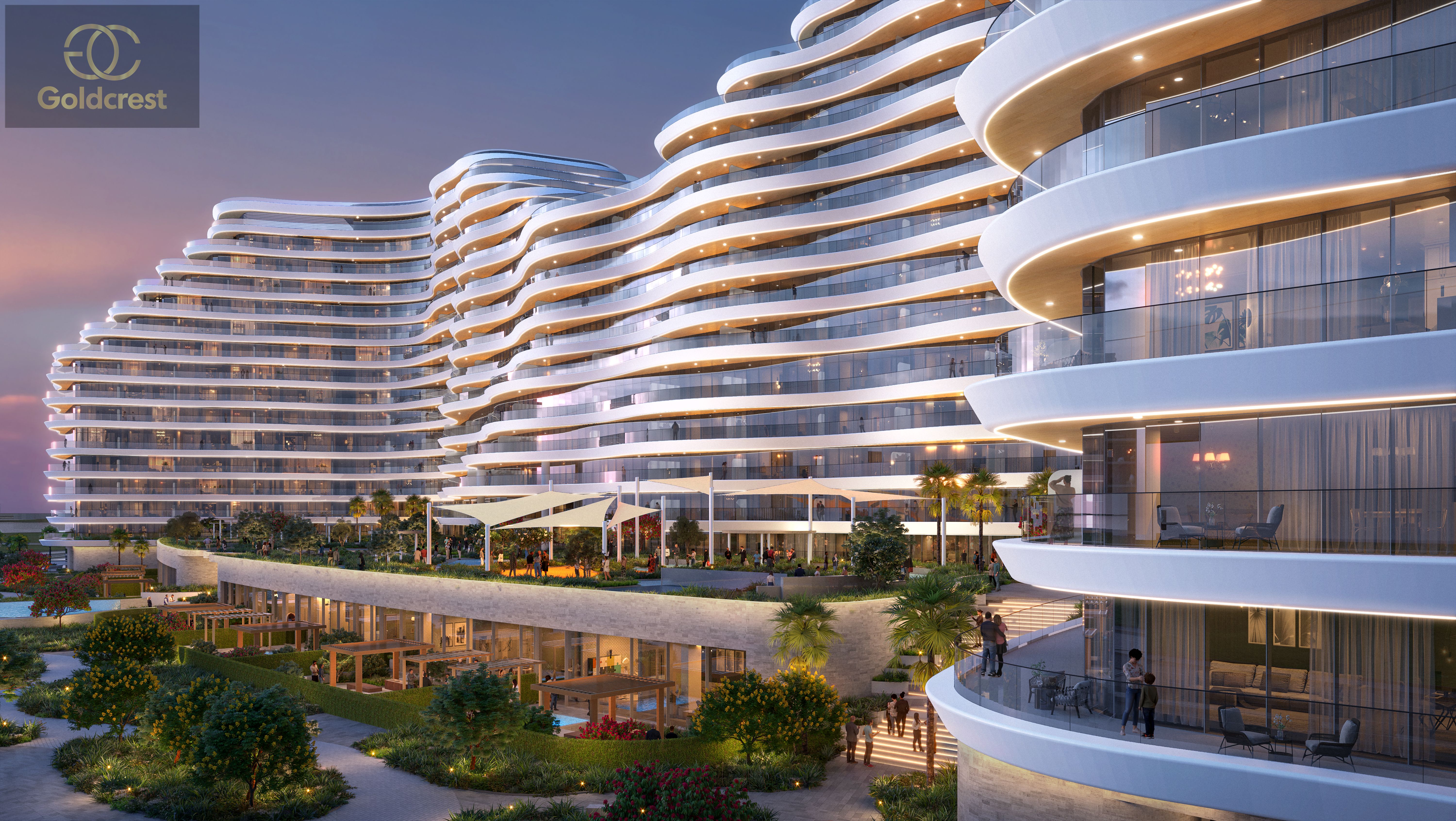 Seaside Luxury | Balcony | Marjan World View