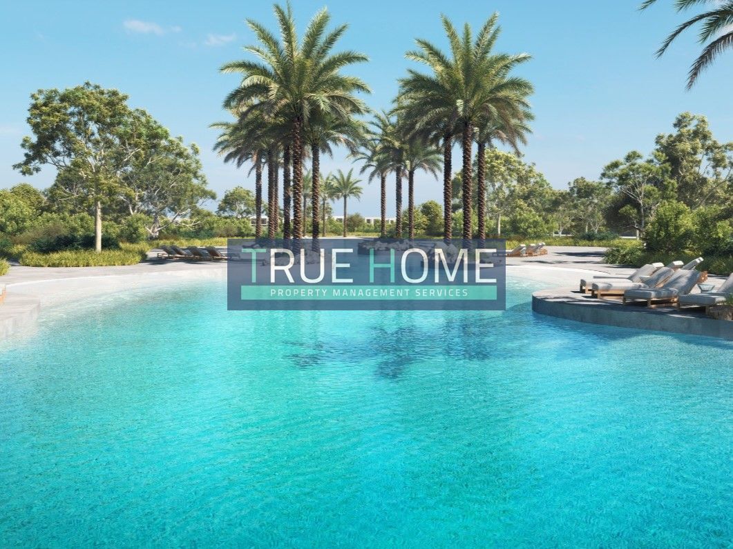 "For the First Time in Sharjah. . . A Crystal Lagoon and Organic Gardens in One Unique Community"