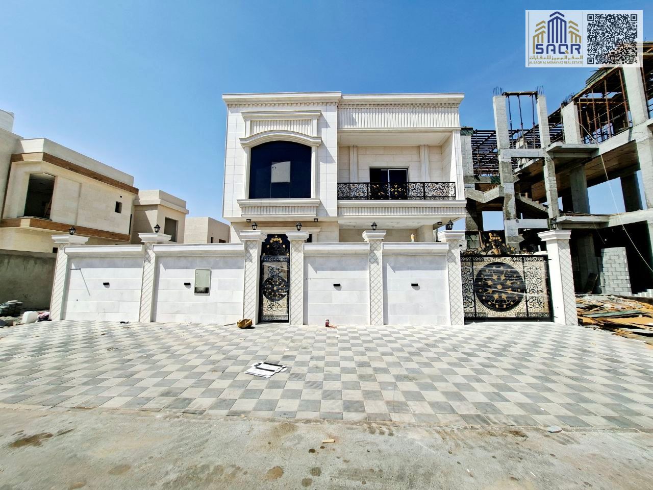 Classic villa in Al Helio 2, Ajman, with personalized finishing / Freehold for all nationalities / Including water, electricity, air conditioning, and
