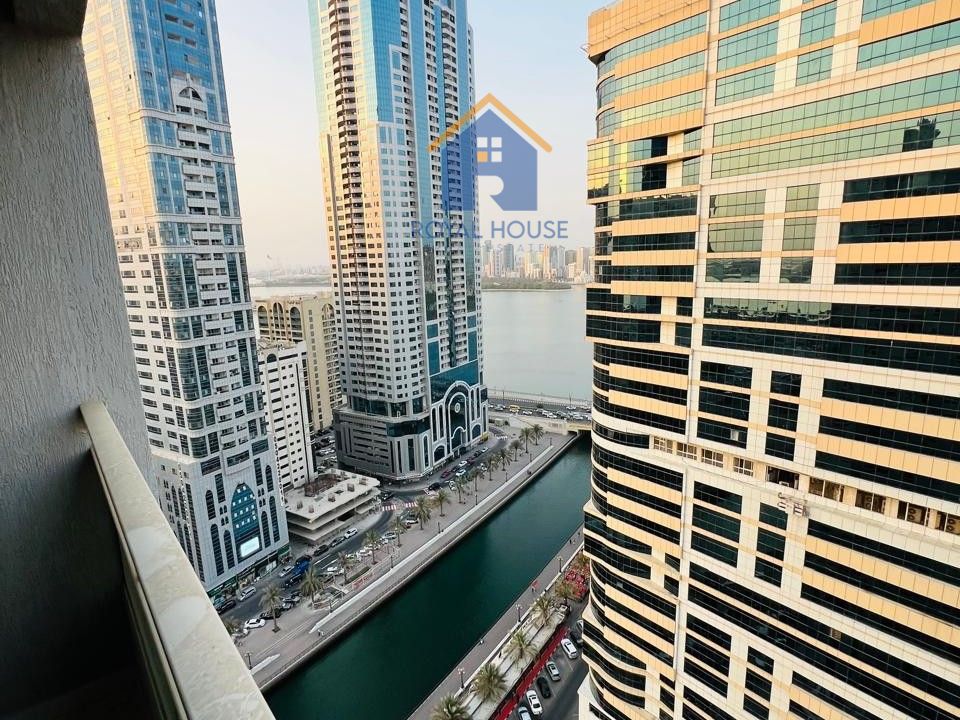 2BHK for sale Balcony with side view of Qasbaa & Buhaira