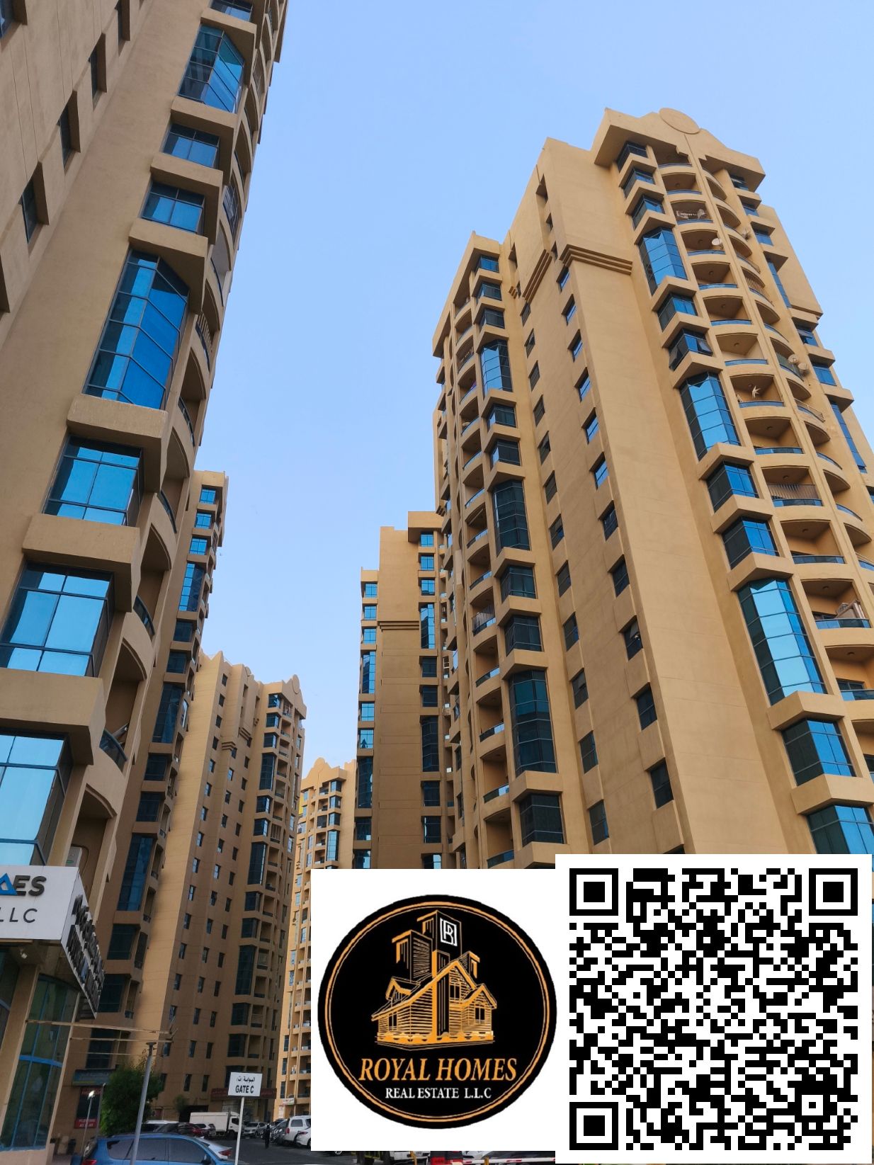 Vacant !! Spacious !! Open View !! 3BHK For sale in Al khor Towers