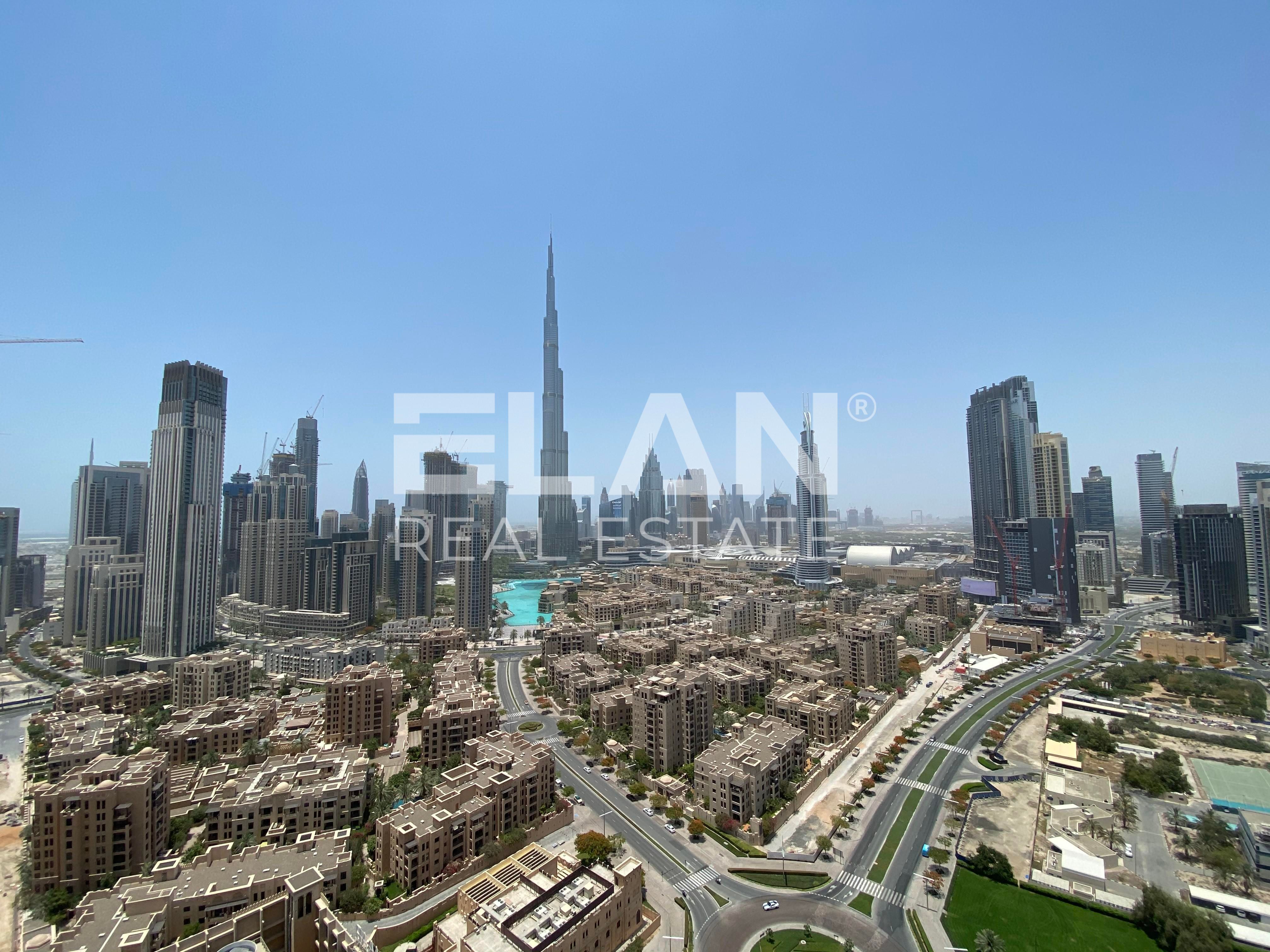 High Floor | Burj Khalifa and Fountain Views | Bright Unit