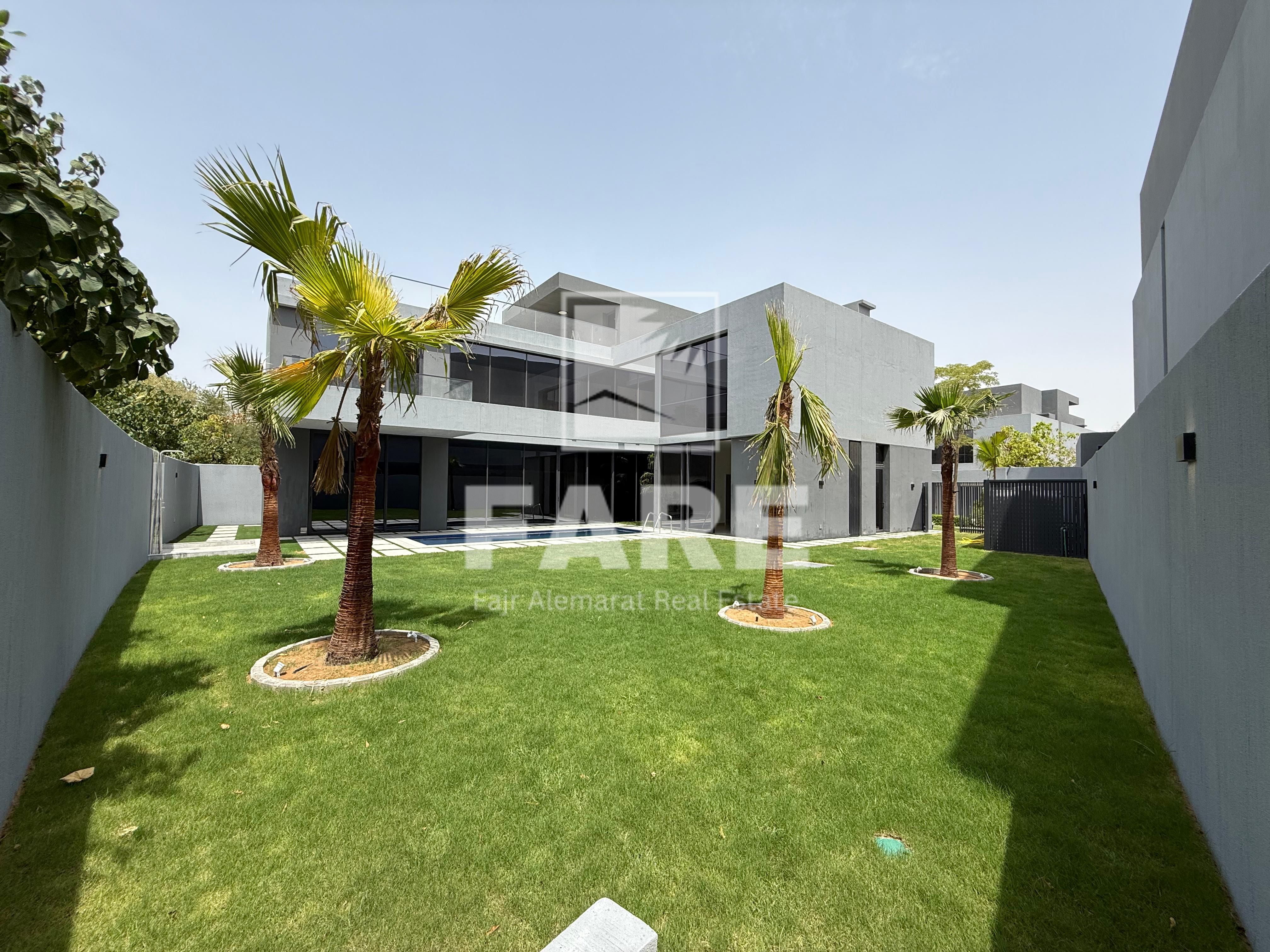 Luxurious spacious 5 Bedroom villa with Private pool // landscaping done // Ready to move // Gated community Masar