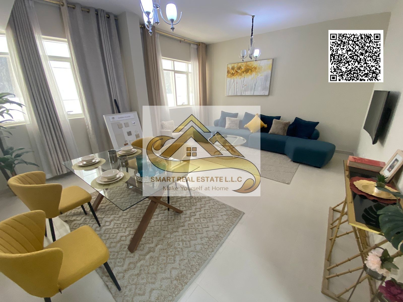 2bed rooms and a hall big size for sale in al ammera villag withe therre batheroom and a big seperate kitchen and balcony withe beautiful view