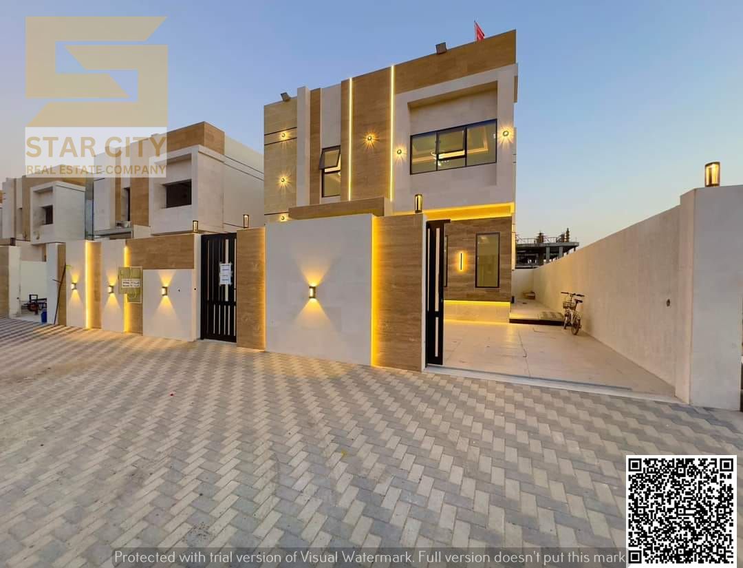Luxury villa for sale in Al Helio 2 area - including registration and ownership fees - freehold, two floors in Ajman