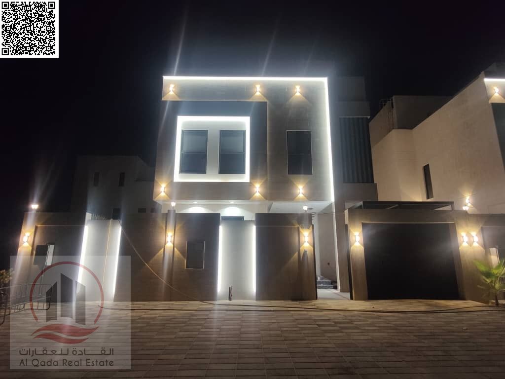 Villa for sale in Al Helio 2, Ajman, elegant design, prime location, including electricity, water and air conditioning