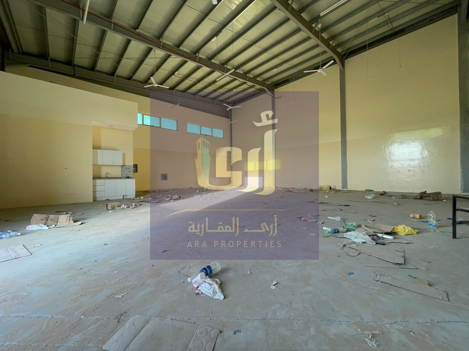 WAREHOUSE FOR RENT 2200/SQFT ON THE MAIN ROAD WITH ELECTRICITY AND WATER IN AL SAJAA SHARJAH NEAR TO CEMENT FACTORY