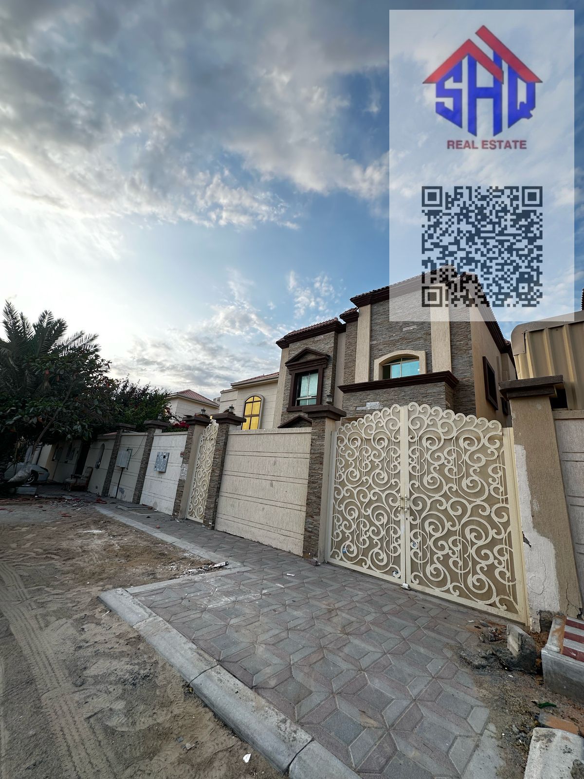 villa with water and electricity for sale and AC freehold for all nationalities