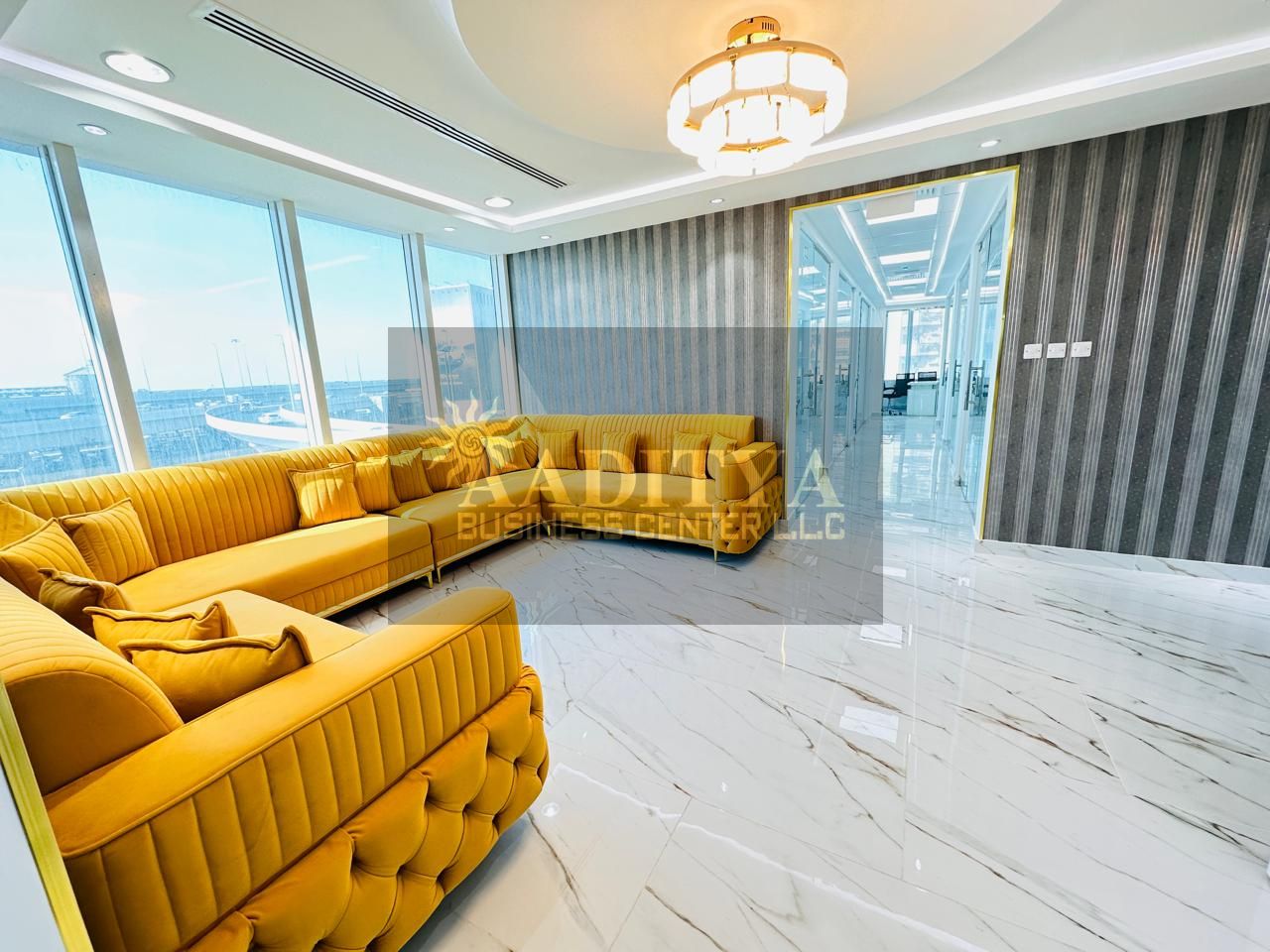 Office with beautiful views|Fully furnished|Free Services Included|