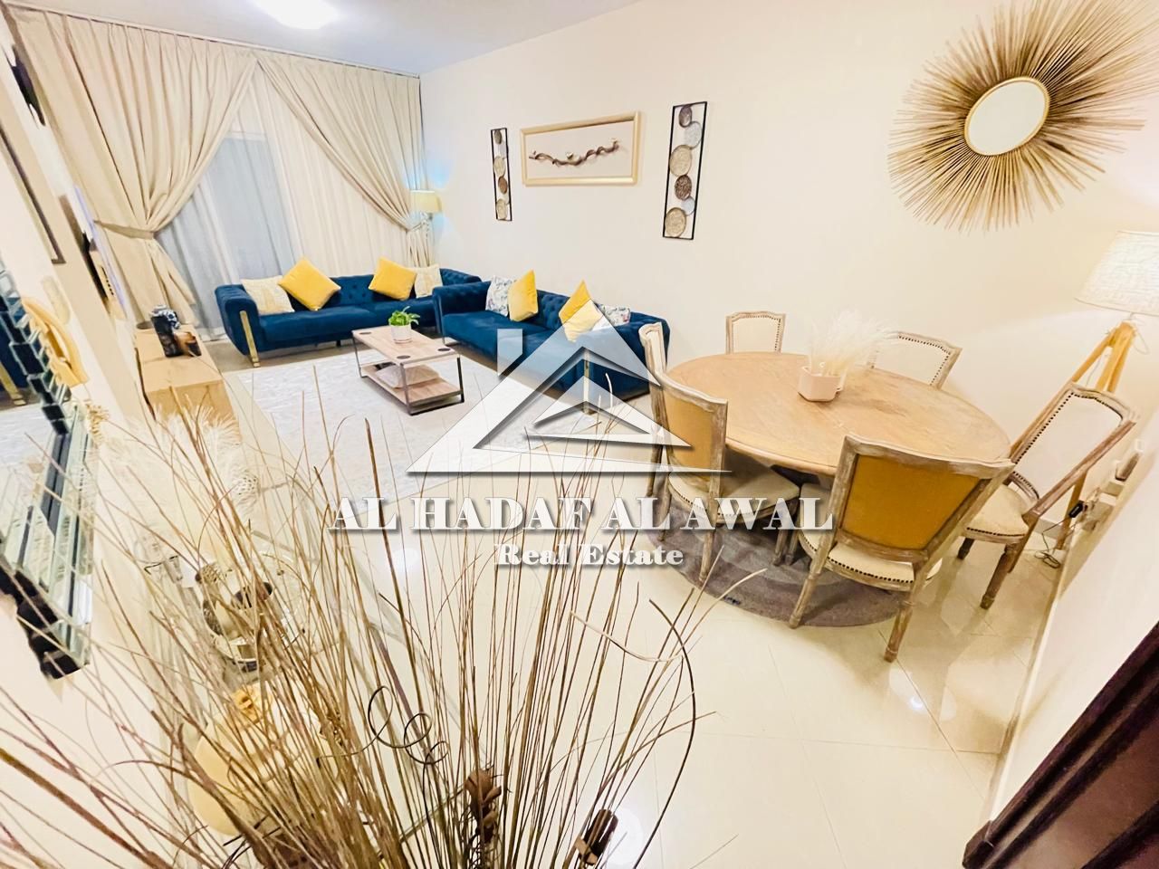 For monthly rent in Al Taawun area, a room and a hall with free internet