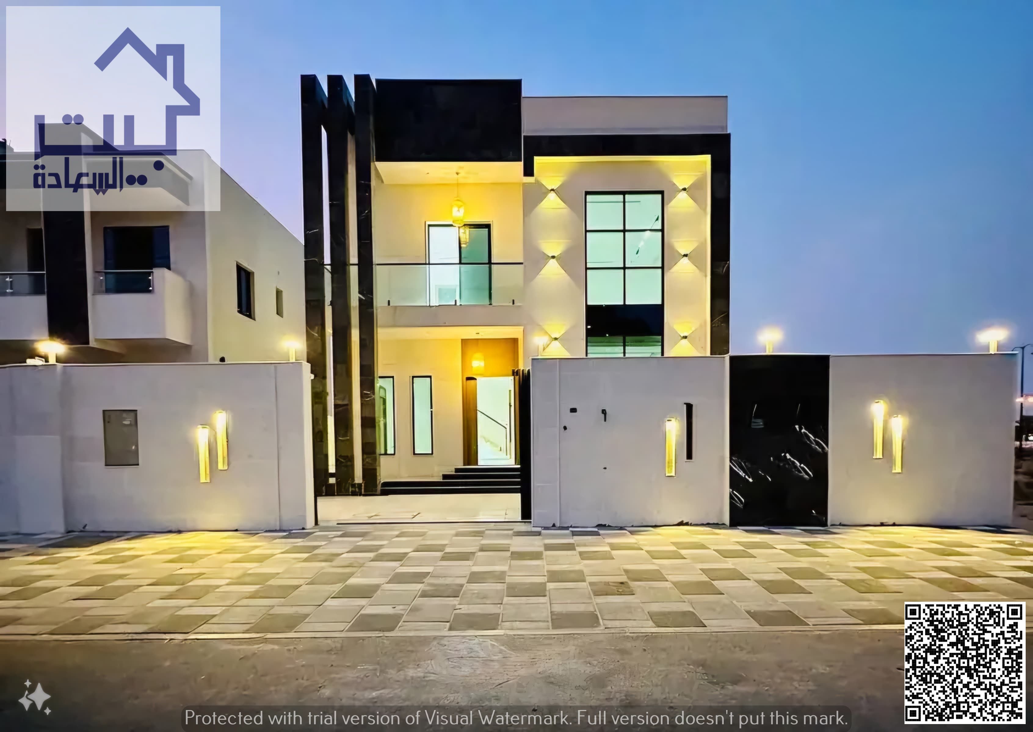 Own a luxurious villa in Ajman, including registration fees, featuring modern designs and spacious areas, and freehold for all nationalities.