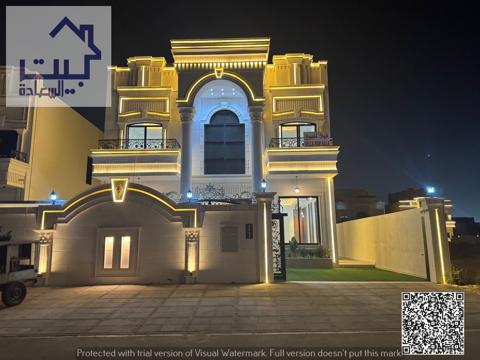 Villa for sale in Al Helio, freehold for all nationalities, prime location on an asphalt street