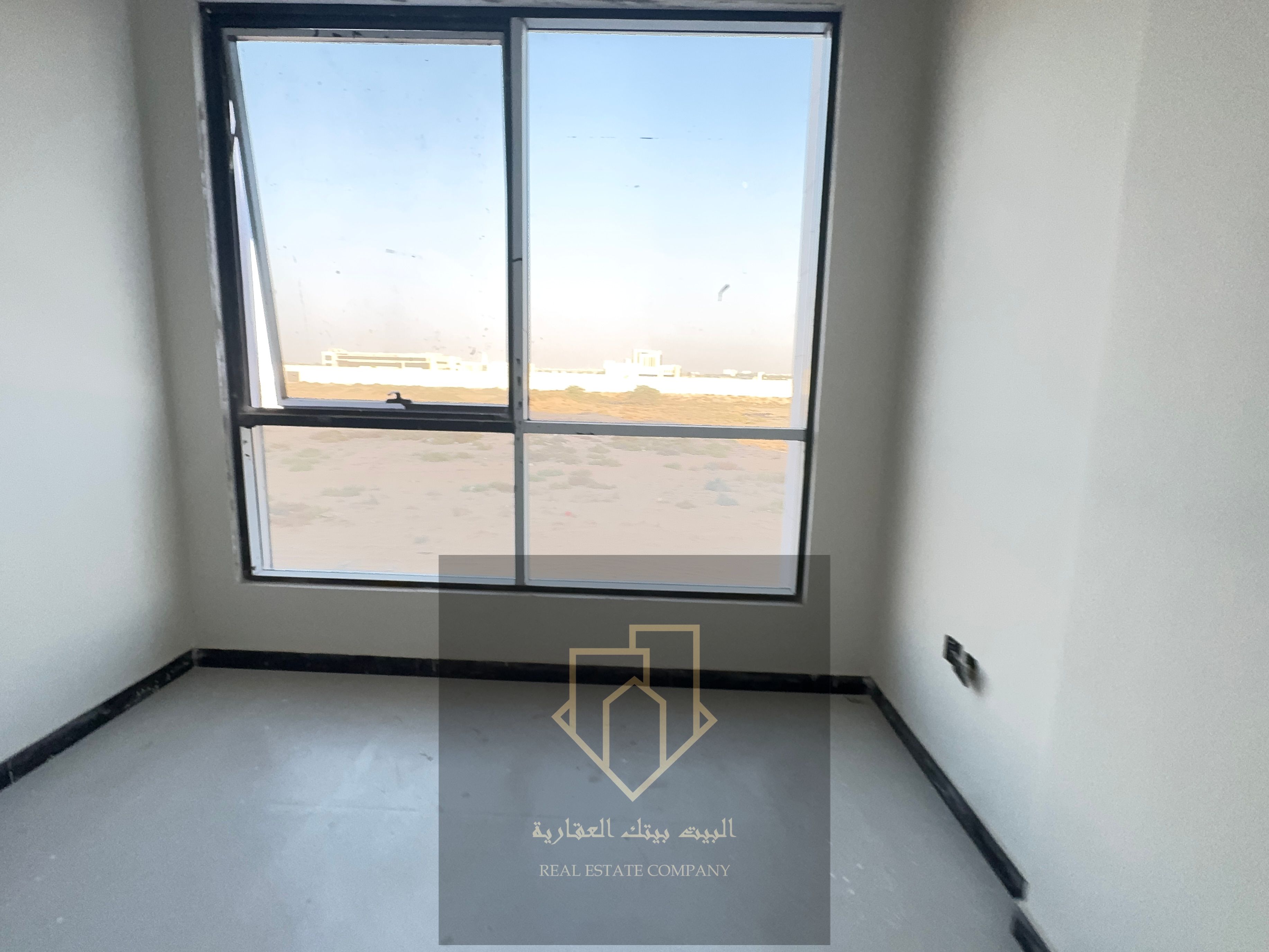 For annual rent in Al-Jarf, two rooms and a hall, three bathrooms