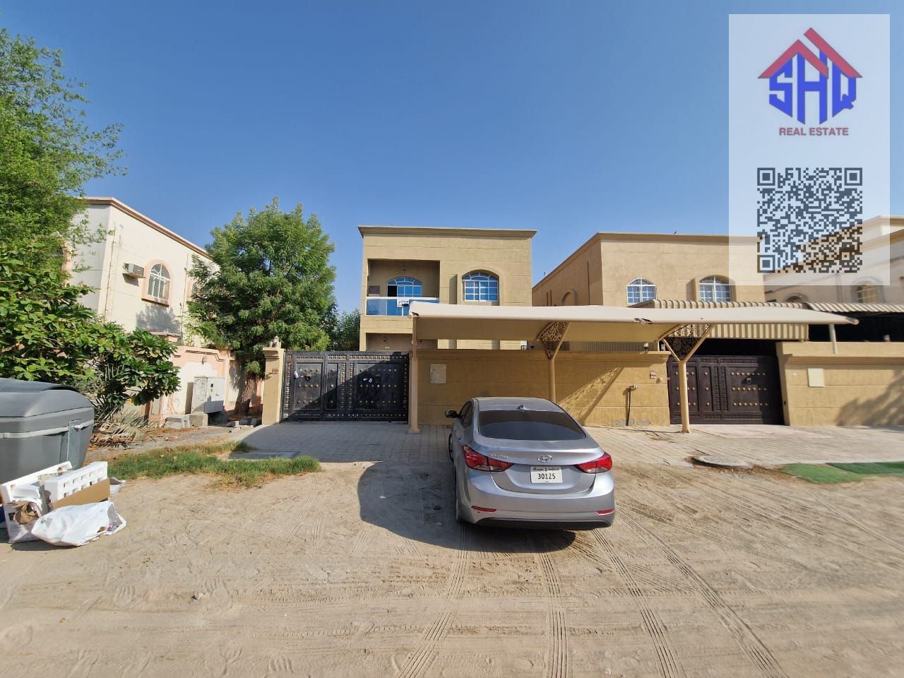 For rent a villa in Al Mowaihat 5 rooms, majlis, hall and maid's room