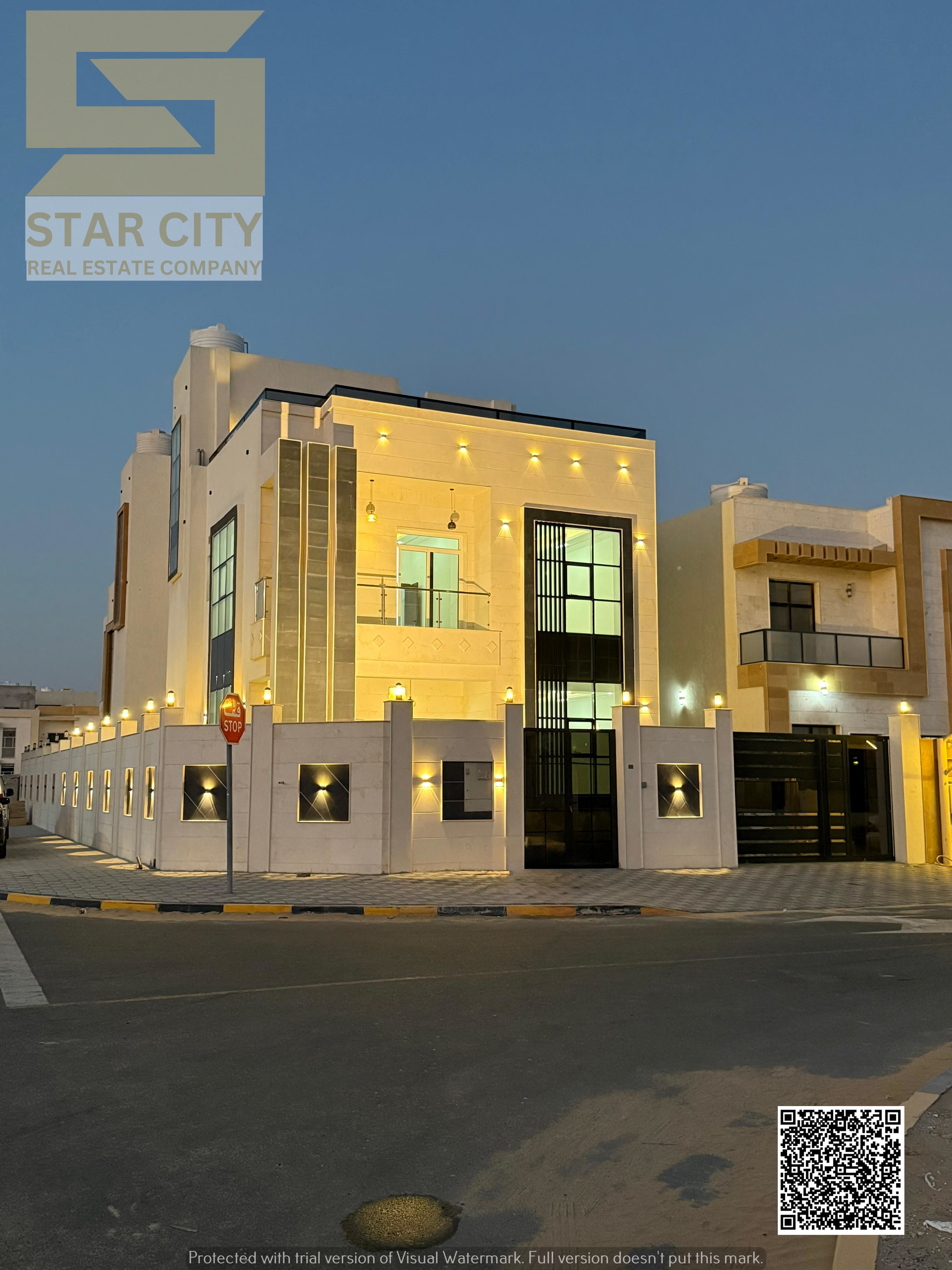 A luxurious villa with a modern design in Al Zahia. Live in luxury in a charming villa. Seize the opportunity. The price is attractive and distinctive