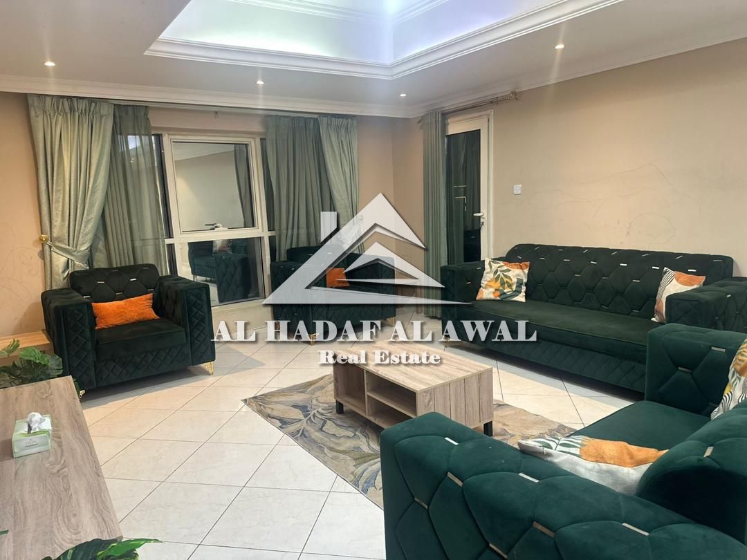 For monthly rent, a 2room and a2 hall in Al mamzar area with free internet ,parking,gym and swimming room