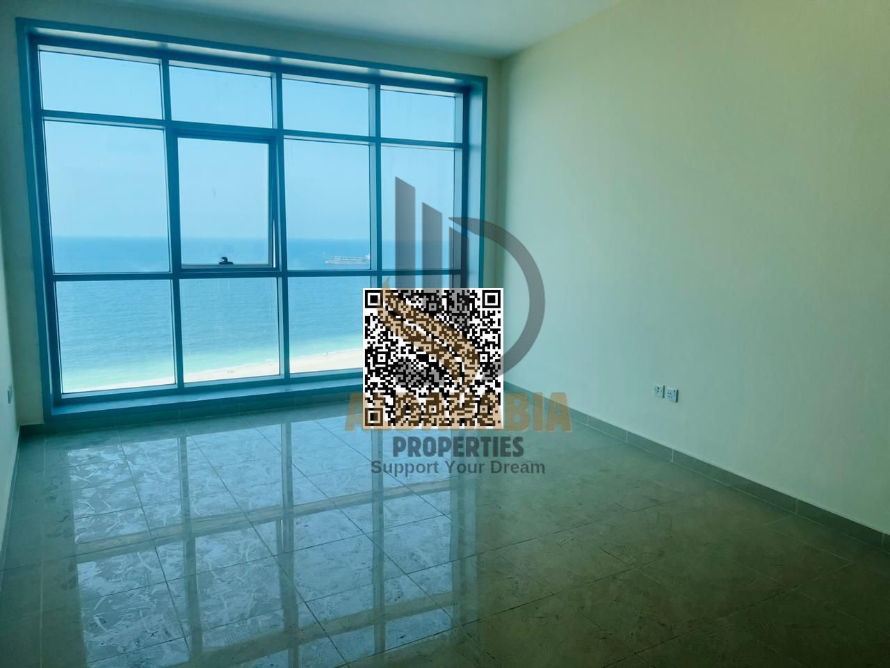 Own a luxurious two-bedroom apartment with a modern design and a very distinctive sea view of Ajman Corniche