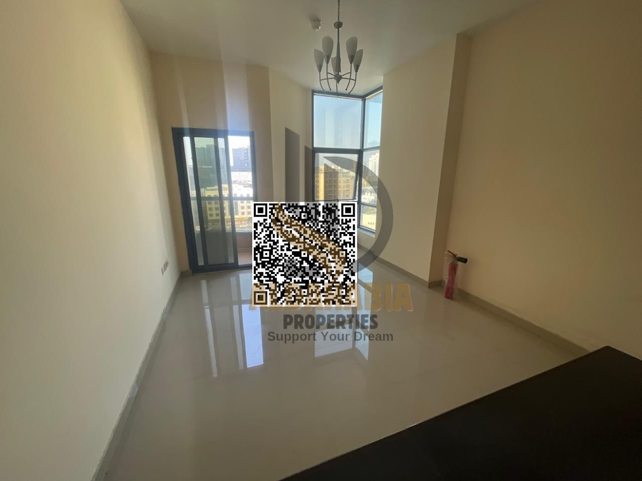Own a spacious studio apartment in Al Nuaimiya Tower C in a vital and strategic location