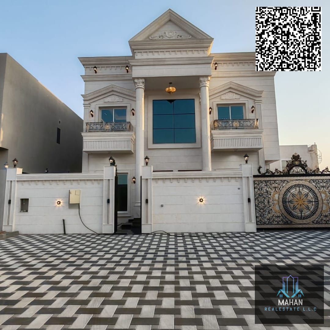Brand New villa G+2+roof Available For Sale location Ajman all Alia 7 master Bedroom 3 Hall 1 Majlis 1 Kitchen Maid Room Dining Room Land Area : 4