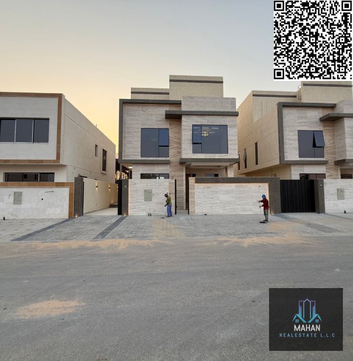 Brand new villa for sale in Ajman Al Yasmeen 5 master bedroom hall majlis