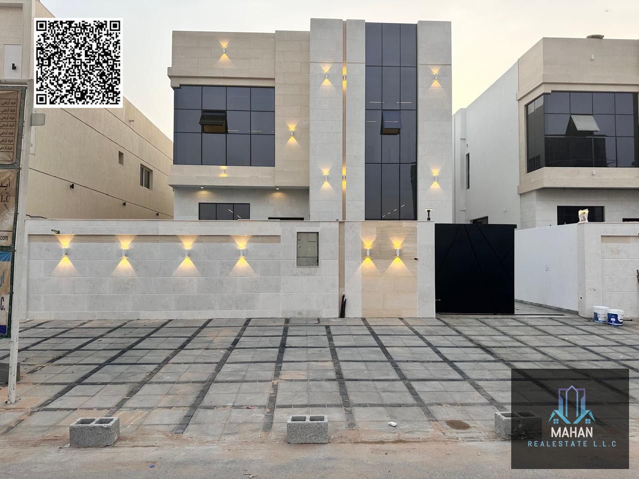 Modern Luxury Villa for Sale – Al Helio 2, Ajman   ---  Location: Al Helio 2, Ajman Area Details: Plot Area: 3,768 sq. ft Built-up Area: 3,800 sq. ft   ---  Villa Features:  G+1 Structure (Ground + First Floor)  5 Spacious Bedrooms  Sep