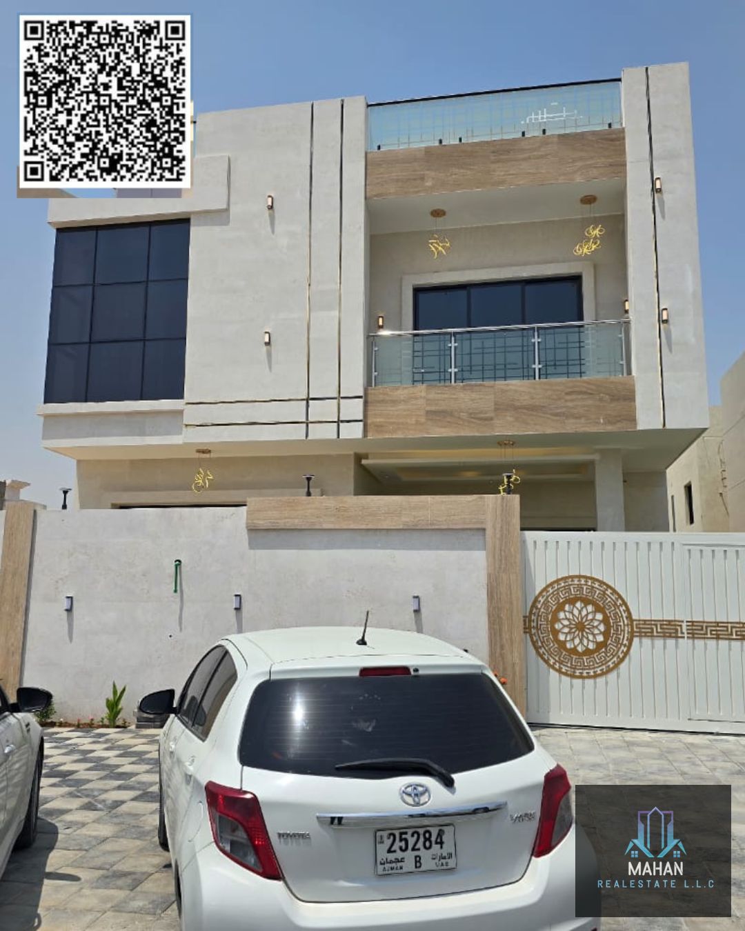 5 bedroom villa majlis hall with roof with water and electricity a. c unit with furn
