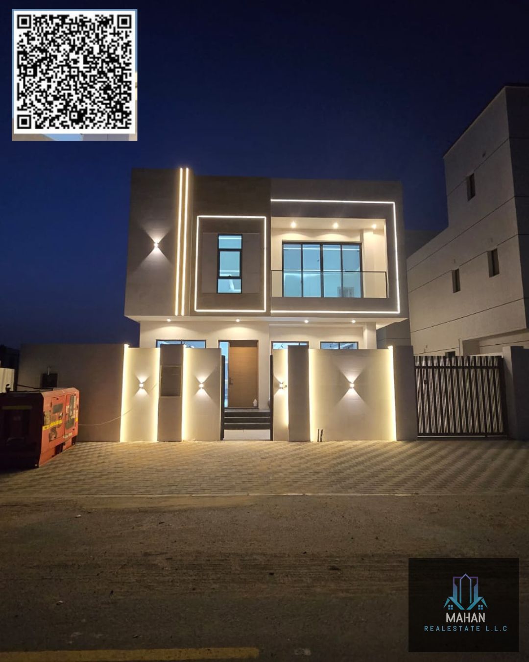 2. Villa without Roof Access 8083 • Price: AED 1,590,000 • Area: 285 m2 • ⁠Plot area: 282 m2 • Bedrooms: 5 master bedrooms • Features: • Majlis (guest sitting area) • Living room • Laundry room • Balcony in one of the bedrooms