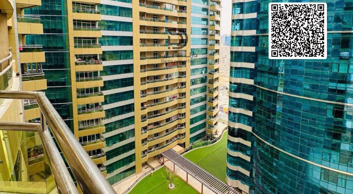 Fully Furnished Garden View Apartment in Horizon Tower – Prime Ajman Location with Guaranteed ROI at a Final Price of AED 410,000