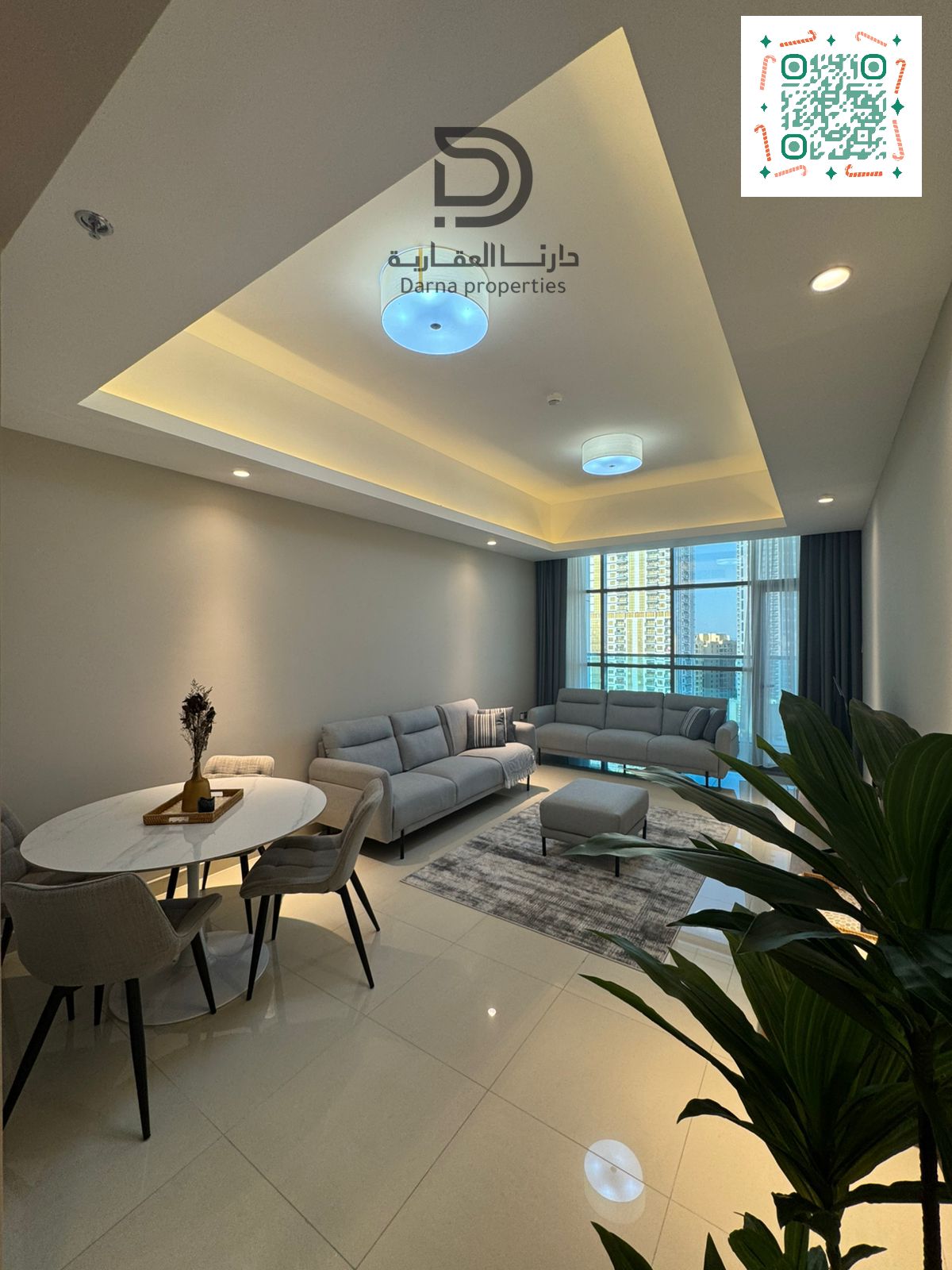 Ready To Move Fully Furnished Apartment & it’s Prime Investment Opportunity ” High-Floor 1BHK in Gulfa Towers