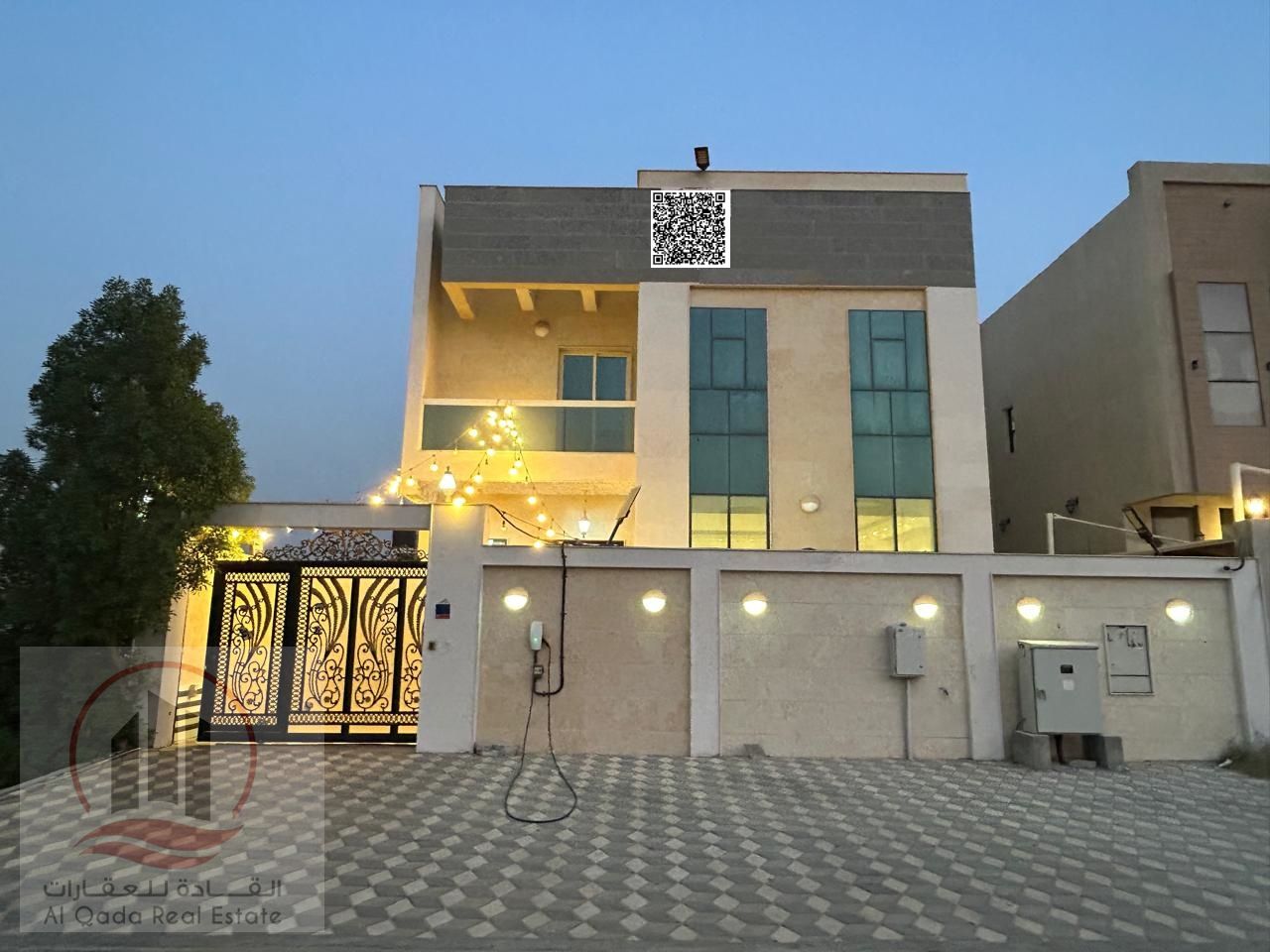 Villa for rent in Al Zahya, Ajman, 5 rooms, a living room, an excellent location, with electricity and air conditioning